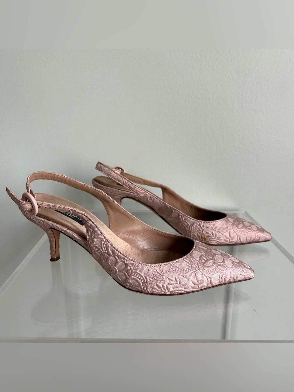 Dolce & Gabbana brocade kitten heels